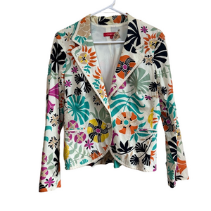 CHACOK Funky Floral Vintage Cotton Blazer